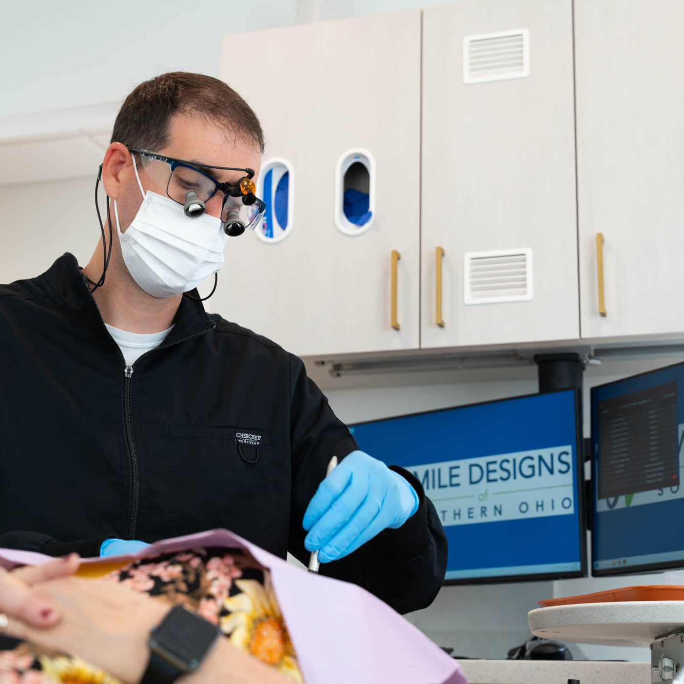 Dr. Ben McDonald providing dental treatment